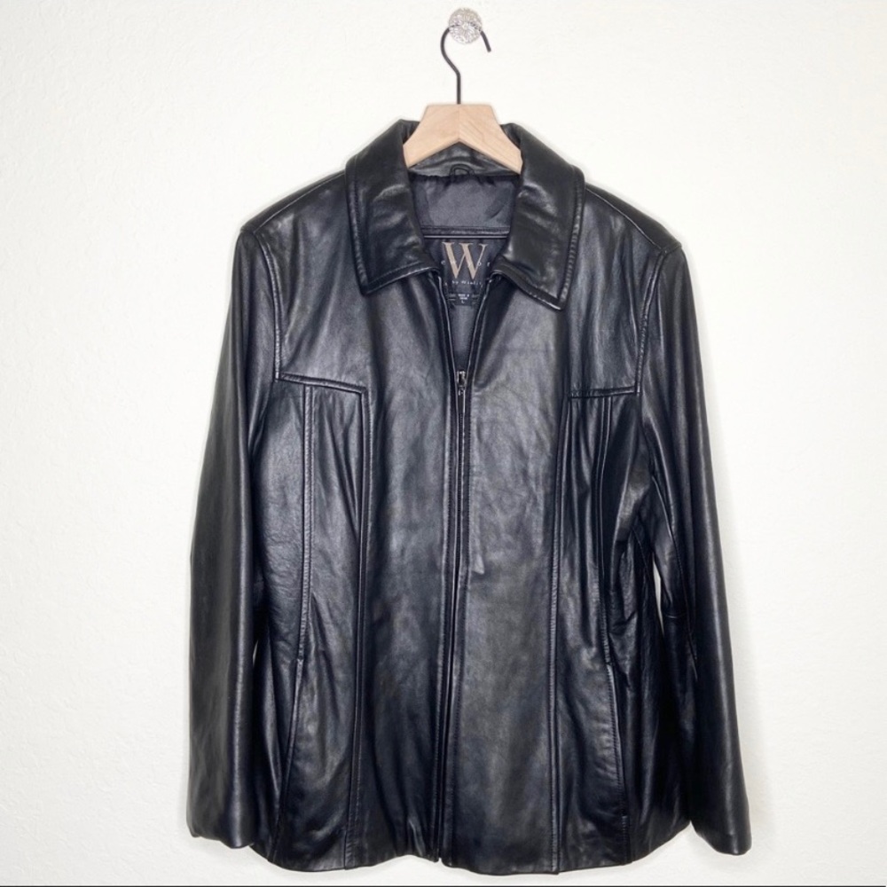 New York by Winlit Genuine Leather Jacket Black